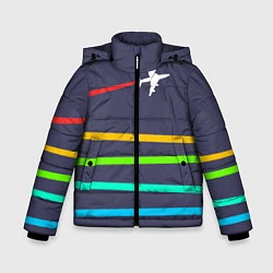 Куртка зимняя для мальчика В небо, цвет: 3D-светло-серый