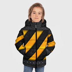 Куртка зимняя для мальчика Металлическая преграда, цвет: 3D-светло-серый — фото 2