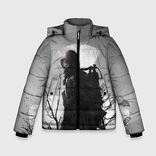 Зимняя куртка для мальчика СТАЛКЕР 2 / 3D-Светло-серый – фото 1