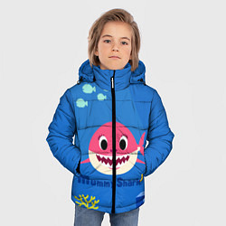 Куртка зимняя для мальчика Mummy shark, цвет: 3D-черный — фото 2