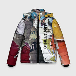 Куртка зимняя для мальчика Street art, цвет: 3D-красный