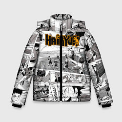 Куртка зимняя для мальчика Haikyu, цвет: 3D-черный