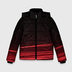 Куртка зимняя для мальчика Красное и Черное, цвет: 3D-черный