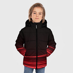 Куртка зимняя для мальчика Красное и Черное, цвет: 3D-черный — фото 2