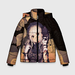 Куртка зимняя для мальчика Аниме Девушка, цвет: 3D-черный