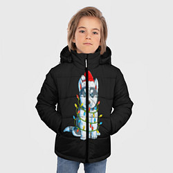 Куртка зимняя для мальчика Щенок, цвет: 3D-черный — фото 2