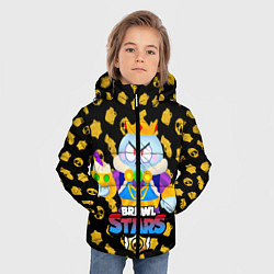 Куртка зимняя для мальчика BRAWL STARS LOU KING, цвет: 3D-черный — фото 2