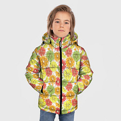 Куртка зимняя для мальчика Бодрый цитрус, цвет: 3D-черный — фото 2