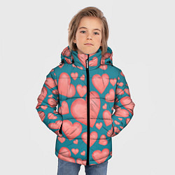 Куртка зимняя для мальчика Любовь, цвет: 3D-черный — фото 2