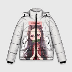Куртка зимняя для мальчика Nezuko, цвет: 3D-светло-серый