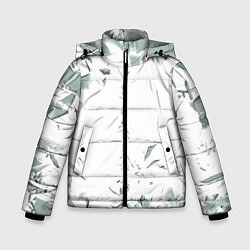 Куртка зимняя для мальчика Разбитое стекло, цвет: 3D-черный