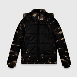 Куртка зимняя для мальчика Частицы, цвет: 3D-черный