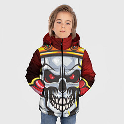 Куртка зимняя для мальчика Мертвый король, цвет: 3D-черный — фото 2