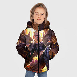 Куртка зимняя для мальчика Kayle Кейл, цвет: 3D-черный — фото 2