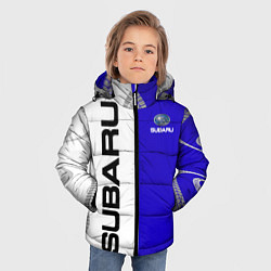 Куртка зимняя для мальчика SUBARUСубару, цвет: 3D-черный — фото 2