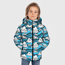 Куртка зимняя для мальчика КИМОНО ТАНДЖИРО, цвет: 3D-светло-серый — фото 2