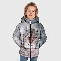Куртка зимняя для мальчика Рысь, цвет: 3D-светло-серый — фото 2