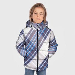 Куртка зимняя для мальчика Шотландка Z, цвет: 3D-черный — фото 2