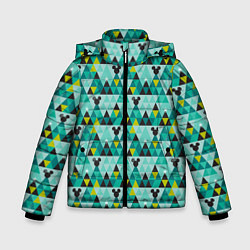 Куртка зимняя для мальчика Mickey pattern, цвет: 3D-черный