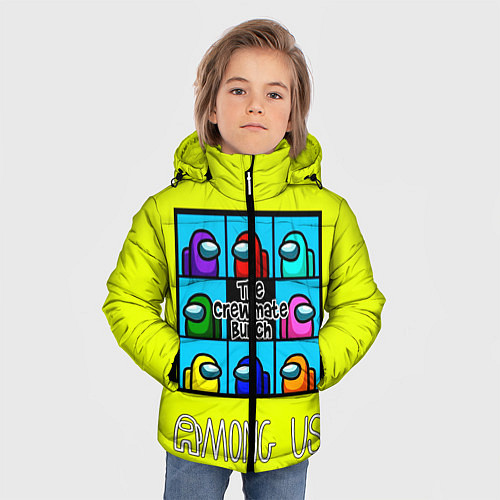 Зимняя куртка для мальчика The Crewmate Bunch / 3D-Светло-серый – фото 3