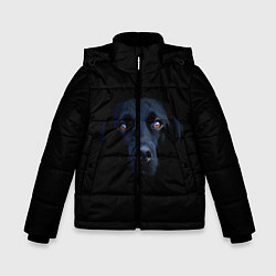 Куртка зимняя для мальчика Собака, цвет: 3D-черный