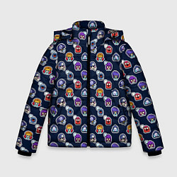 Куртка зимняя для мальчика EMOJI Brawl Stars MONOGRAM, цвет: 3D-черный