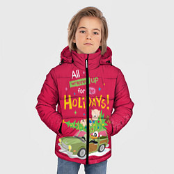 Куртка зимняя для мальчика For the holidays, цвет: 3D-красный — фото 2