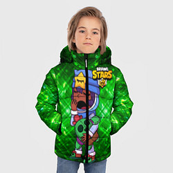Куртка зимняя для мальчика Сонный Сэнди Brawl Stars, цвет: 3D-светло-серый — фото 2