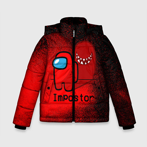 Зимняя куртка для мальчика AMONG US / 3D-Светло-серый – фото 1