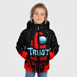 Куртка зимняя для мальчика AMONG US - НЕ ВЕРЬ НИКОМУ, цвет: 3D-светло-серый — фото 2