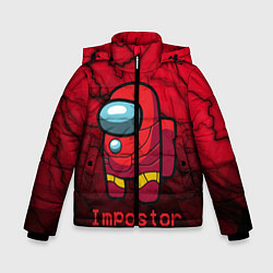 Куртка зимняя для мальчика Among Us Game, цвет: 3D-красный