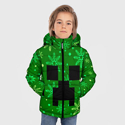 Куртка зимняя для мальчика ЗИМНИЙ MINECRAFT, цвет: 3D-черный — фото 2