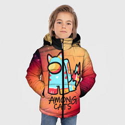Куртка зимняя для мальчика AMONG US - КОТИК, цвет: 3D-светло-серый — фото 2