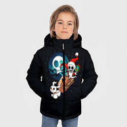 Куртка зимняя для мальчика Дух Рождества, цвет: 3D-черный — фото 2