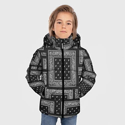 Куртка зимняя для мальчика 3D Бандана v black, цвет: 3D-черный — фото 2