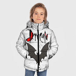 Куртка зимняя для мальчика Дракула, цвет: 3D-черный — фото 2