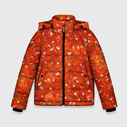 Куртка зимняя для мальчика Красная икра, цвет: 3D-черный