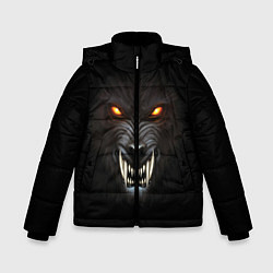 Куртка зимняя для мальчика Злой Волк, цвет: 3D-красный