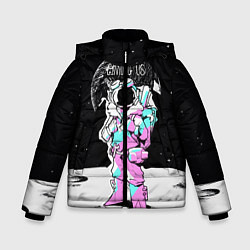Куртка зимняя для мальчика Among Us Космос, цвет: 3D-черный