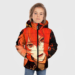 Куртка зимняя для мальчика GENSHIN IMPACT DILUC, цвет: 3D-красный — фото 2