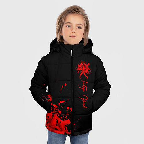 Зимняя куртка для мальчика Tokyo Ghoul / 3D-Черный – фото 3
