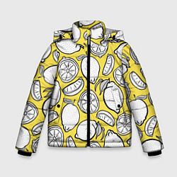 Куртка зимняя для мальчика Illuminating Lemon, цвет: 3D-черный