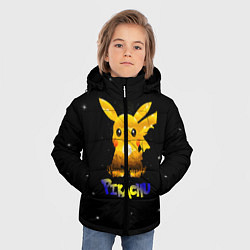 Куртка зимняя для мальчика Пикачу, цвет: 3D-светло-серый — фото 2