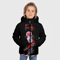 Куртка зимняя для мальчика CYBERPUNK 2077 JAPAN, цвет: 3D-светло-серый — фото 2
