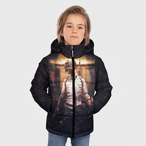 Зимняя куртка для мальчика PUBG / 3D-Светло-серый – фото 3
