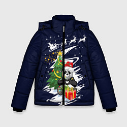 Зимняя куртка для мальчика Рождественская Панда