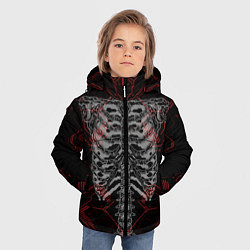 Куртка зимняя для мальчика Цифровой киберскелет, цвет: 3D-светло-серый — фото 2