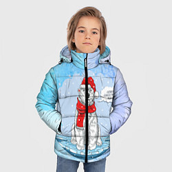 Куртка зимняя для мальчика Беляш, цвет: 3D-черный — фото 2