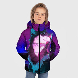 Куртка зимняя для мальчика Сказочный волк, цвет: 3D-красный — фото 2