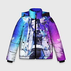 Куртка зимняя для мальчика Шинобу, цвет: 3D-черный